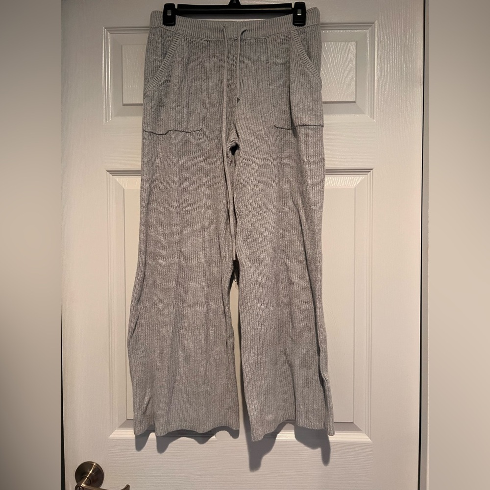 Aerie Gray Wide Leg Pants